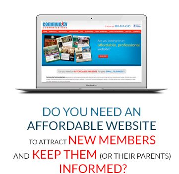 Do You Need An Affordable Website To attract New Members and Keep Them (or their parents) Informed?